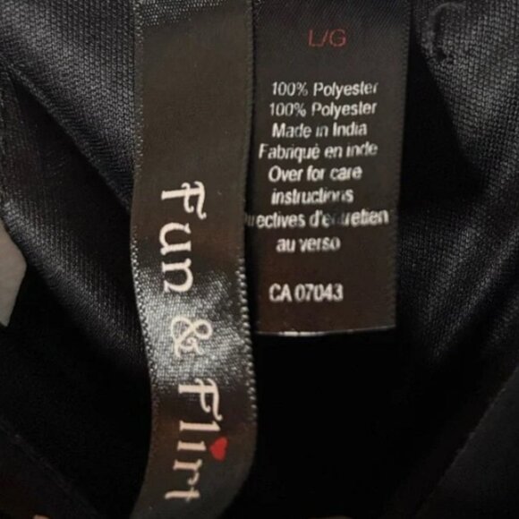 Fun & Flirt black and white skull print sleeveless dress size L - Picture 4 of 4